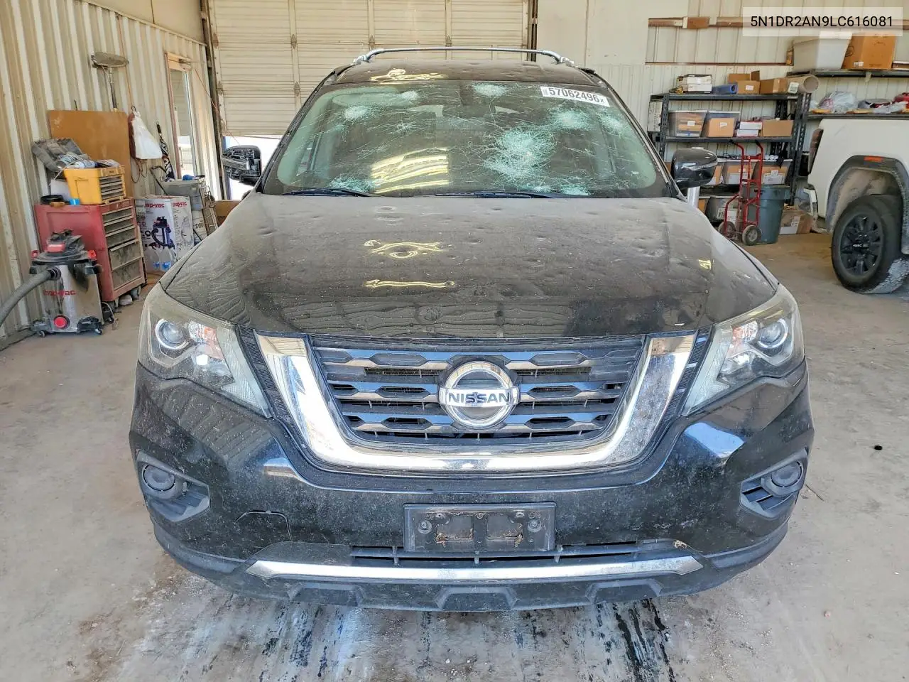 2020 Nissan Pathfinder S VIN: 5N1DR2AN9LC616081 Lot: 57062496