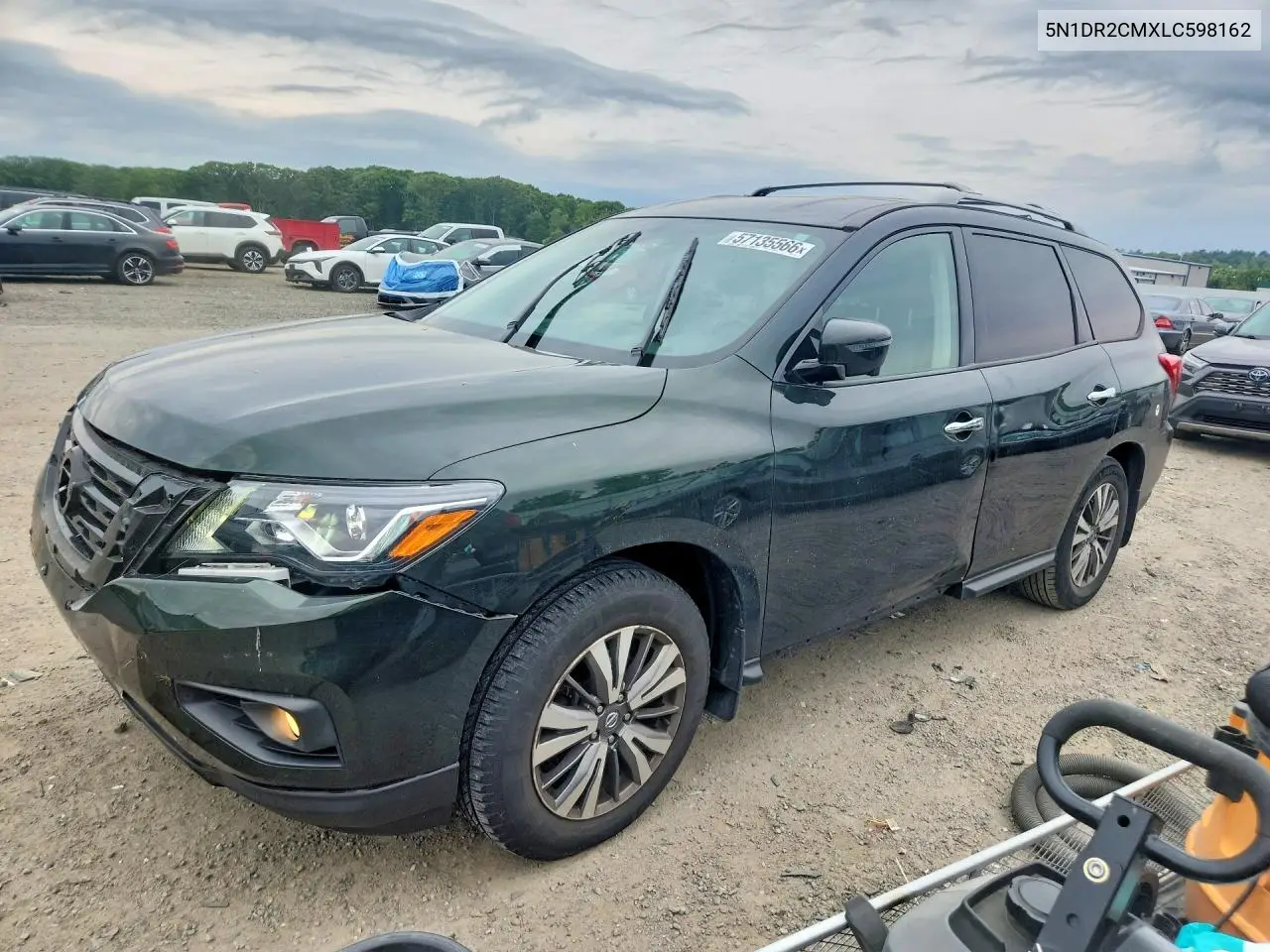 2020 Nissan Pathfinder Sl VIN: 5N1DR2CMXLC598162 Lot: 57135566