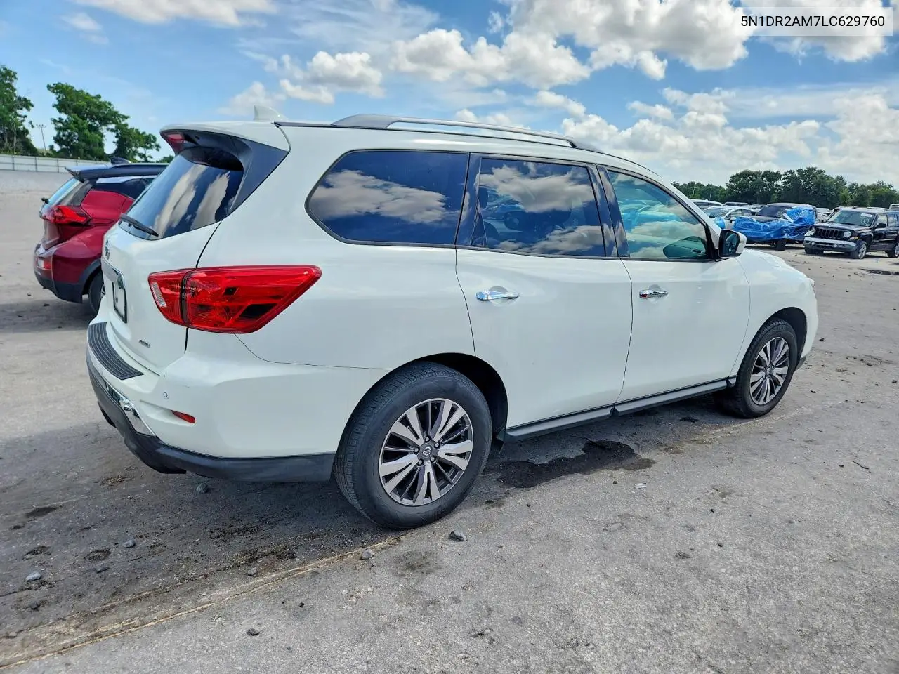 2020 Nissan Pathfinder S VIN: 5N1DR2AM7LC629760 Lot: 62028516
