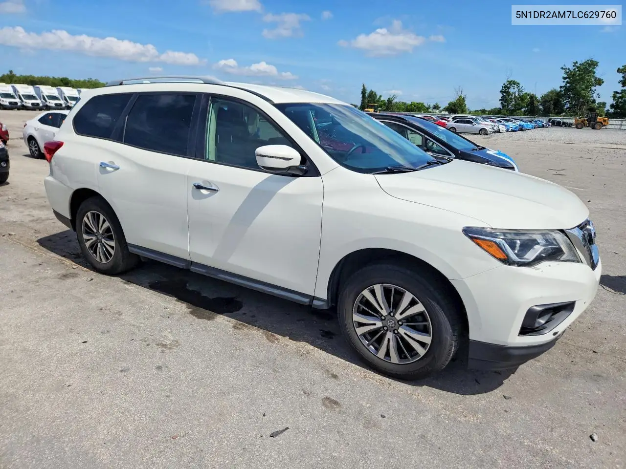 2020 Nissan Pathfinder S VIN: 5N1DR2AM7LC629760 Lot: 62028516