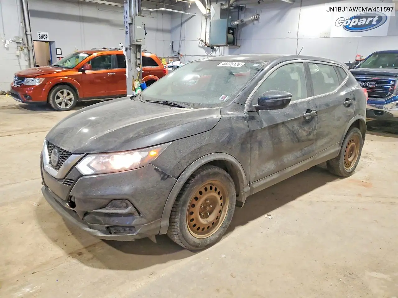 2021 Nissan Qashqai S VIN: JN1BJ1AW6MW451597 Lot: 46375136