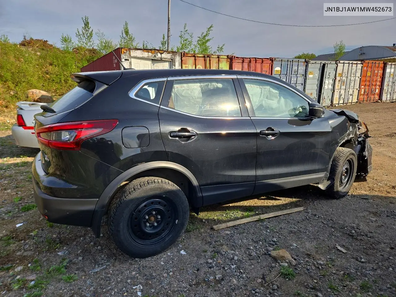 2021 Nissan Qashqai S VIN: JN1BJ1AW1MW452673 Lot: 55400406
