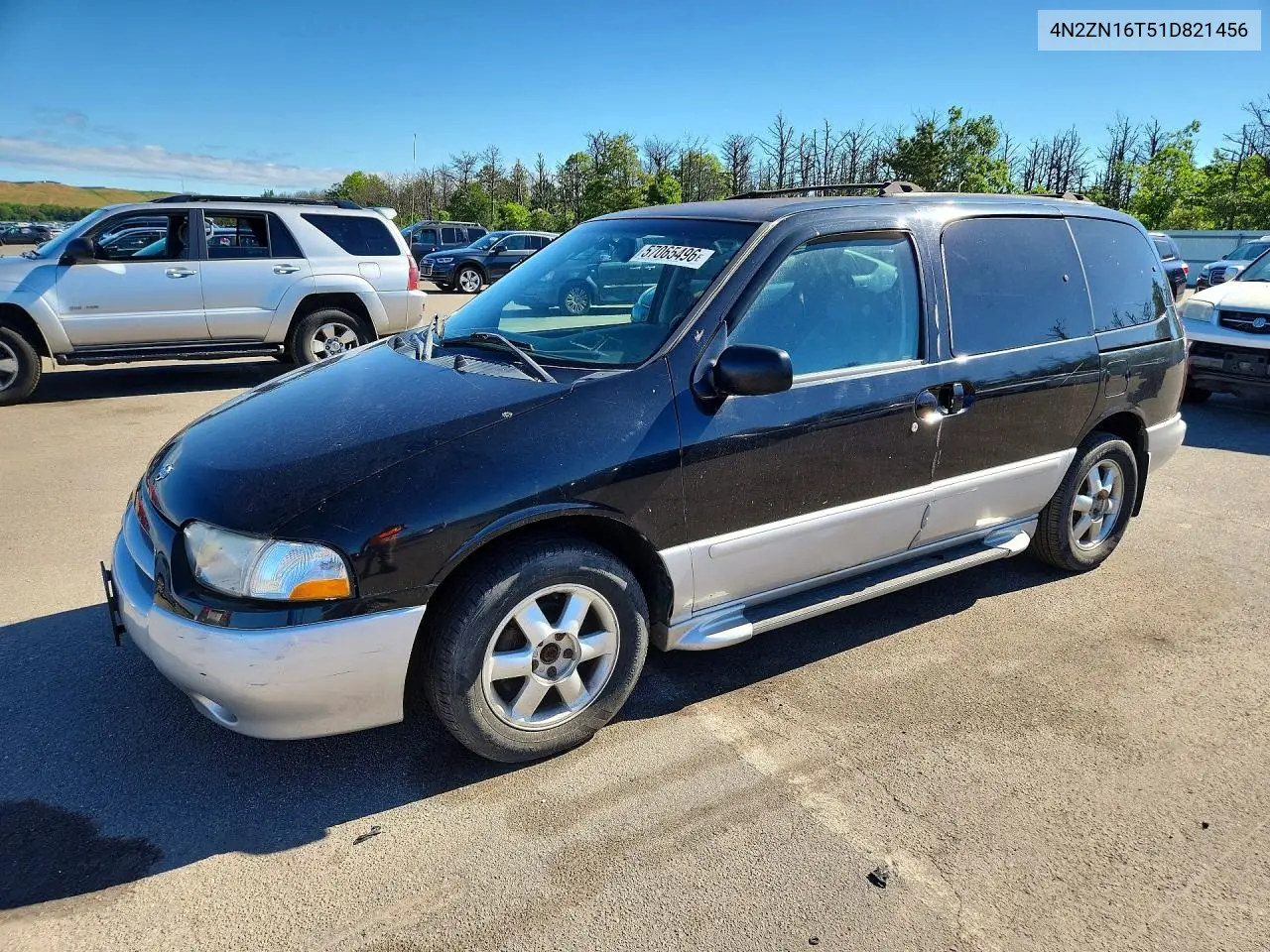 2001 Nissan Quest Se VIN: 4N2ZN16T51D821456 Lot: 57065496
