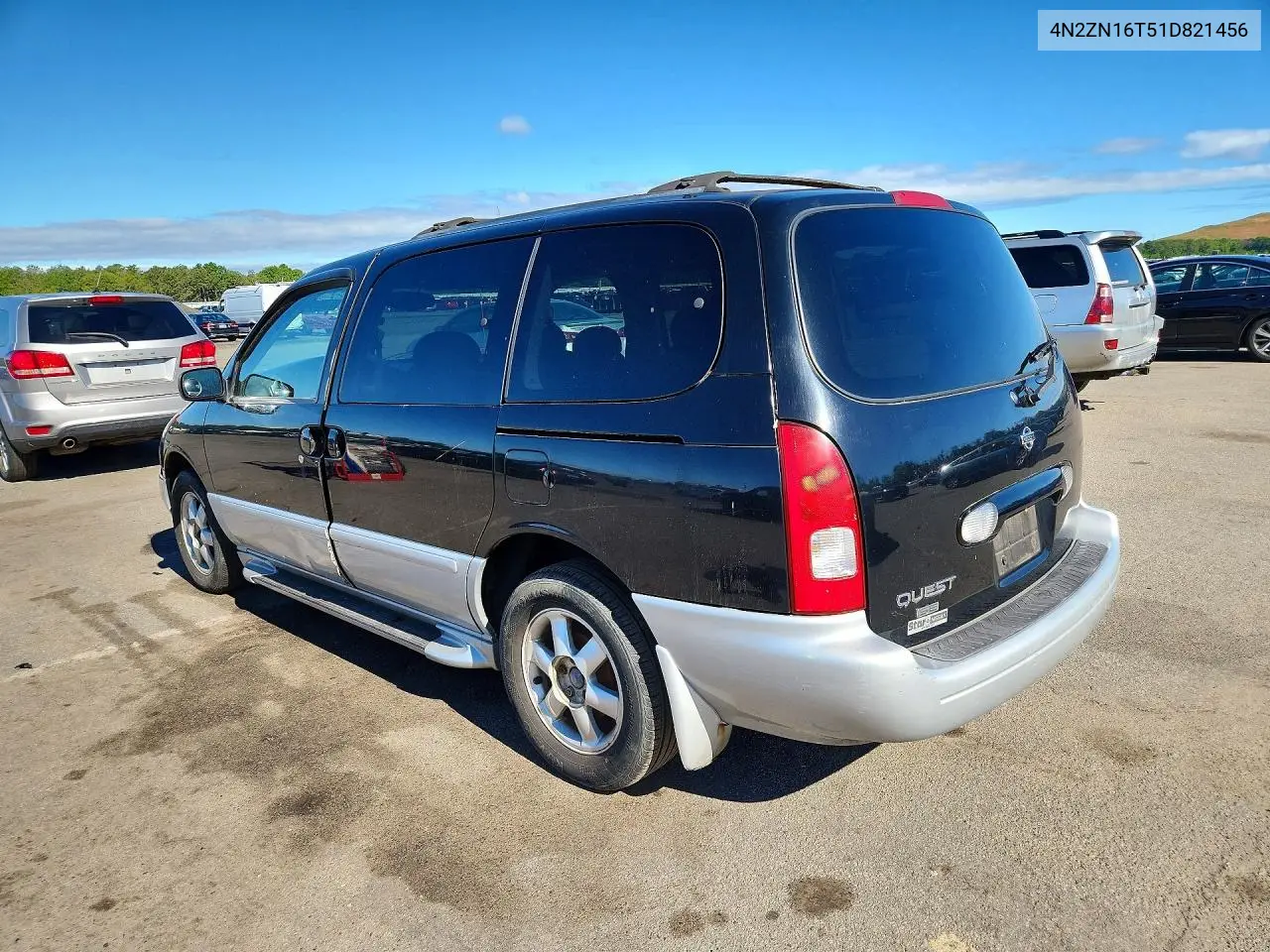 2001 Nissan Quest Se VIN: 4N2ZN16T51D821456 Lot: 57065496