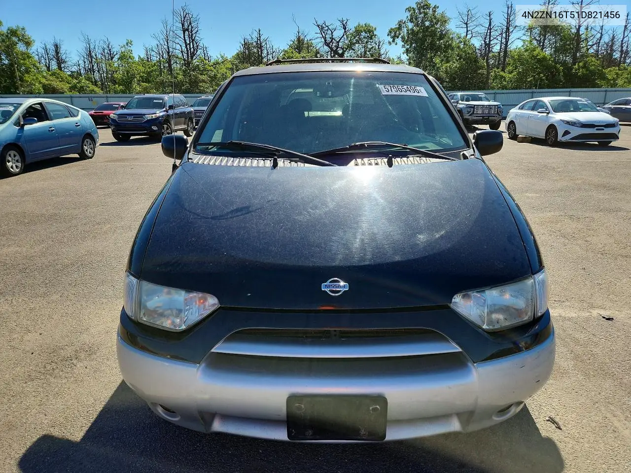2001 Nissan Quest Se VIN: 4N2ZN16T51D821456 Lot: 57065496