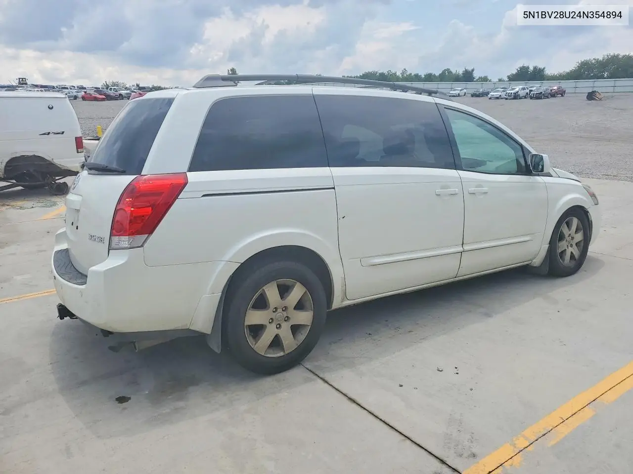 2004 Nissan Quest 3.5 S VIN: 5N1BV28U24N354894 Lot: 60298696