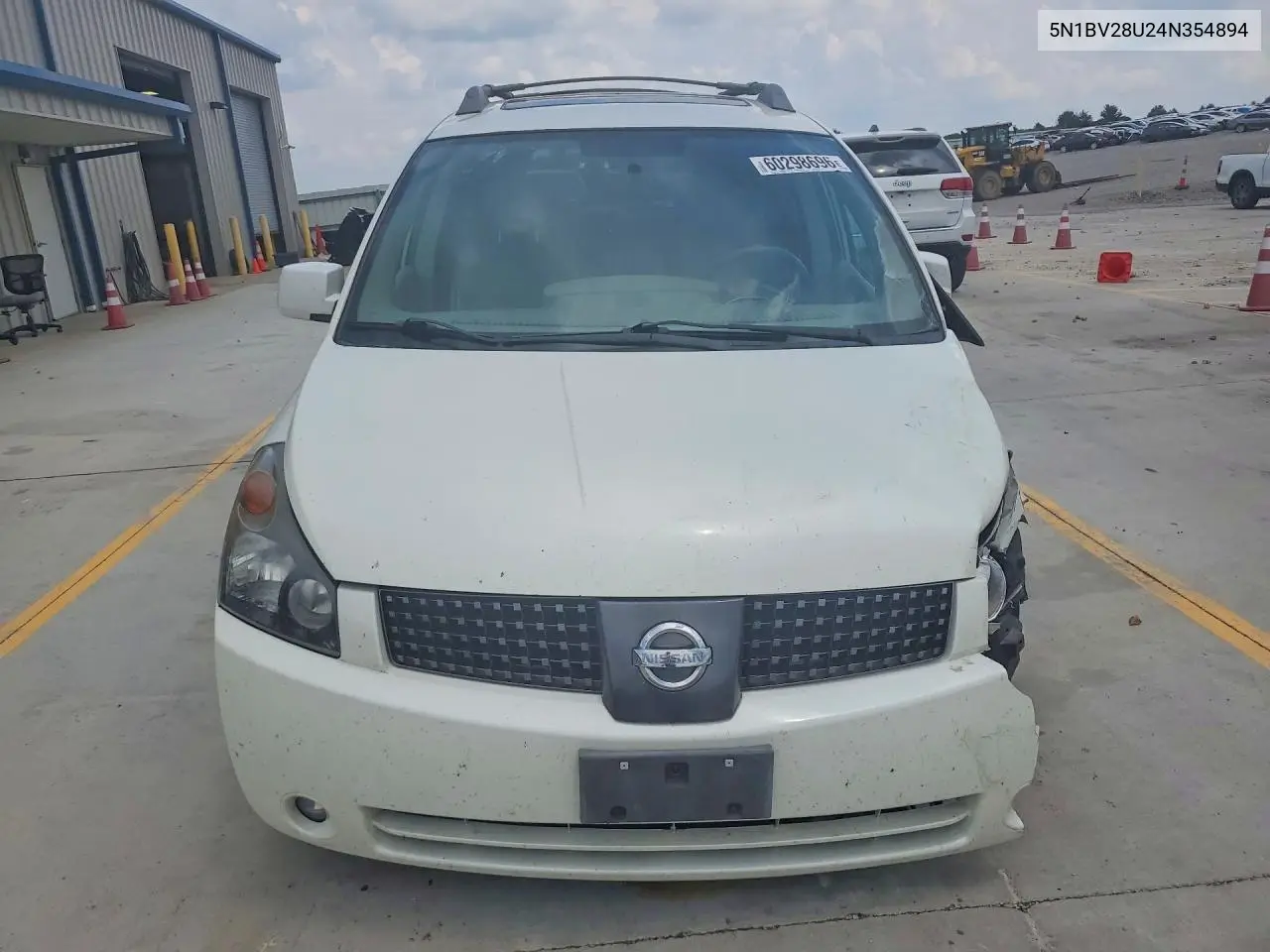 2004 Nissan Quest 3.5 S VIN: 5N1BV28U24N354894 Lot: 60298696
