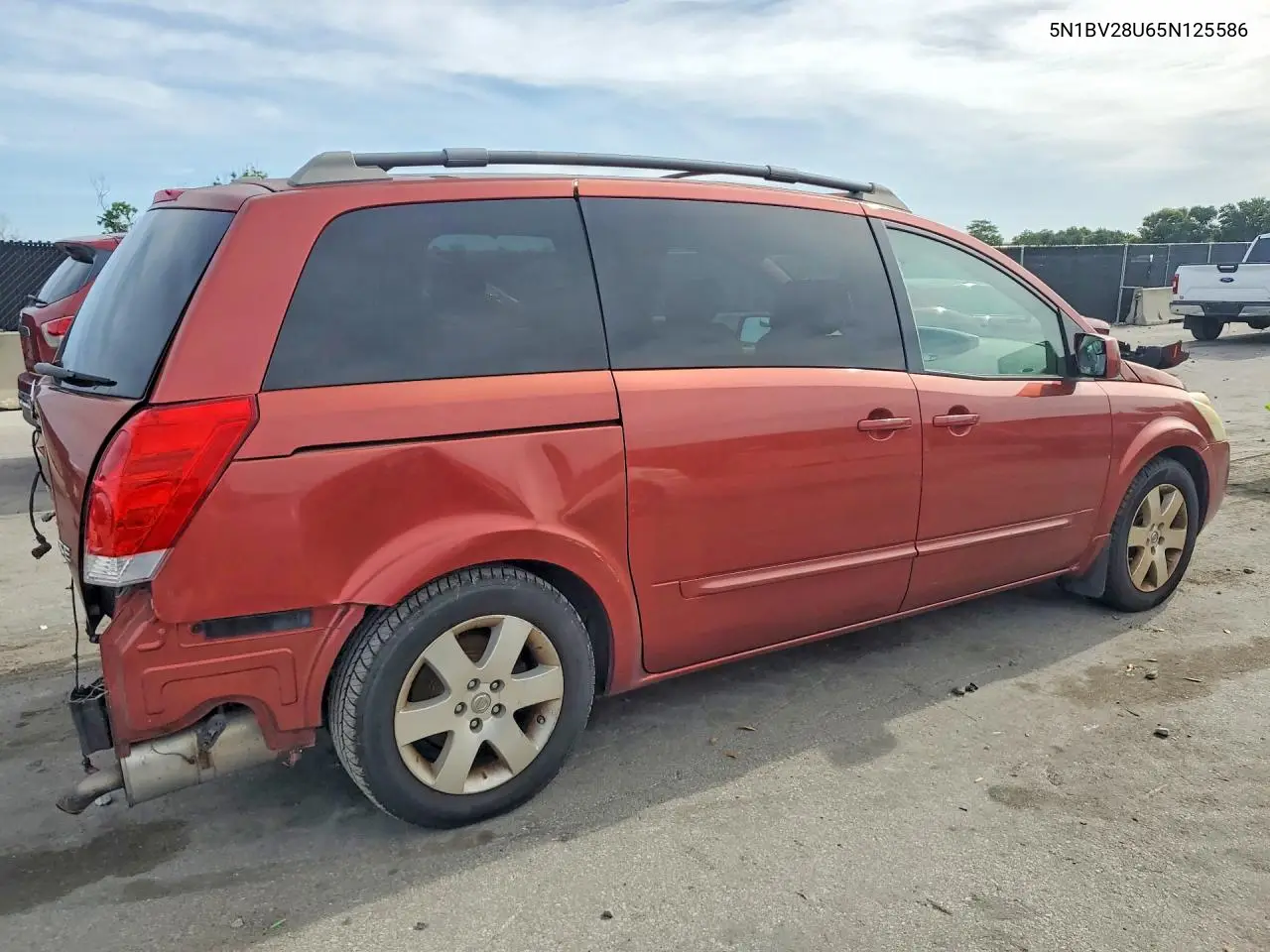 2005 Nissan Quest 3.5 VIN: 5N1BV28U65N125586 Lot: 56045166