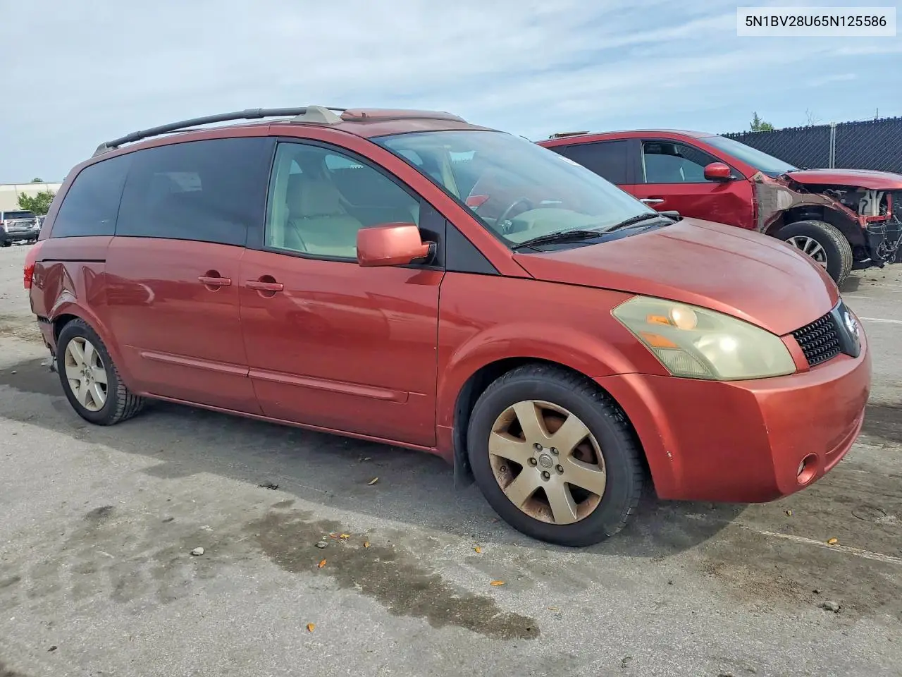 2005 Nissan Quest 3.5 VIN: 5N1BV28U65N125586 Lot: 56045166
