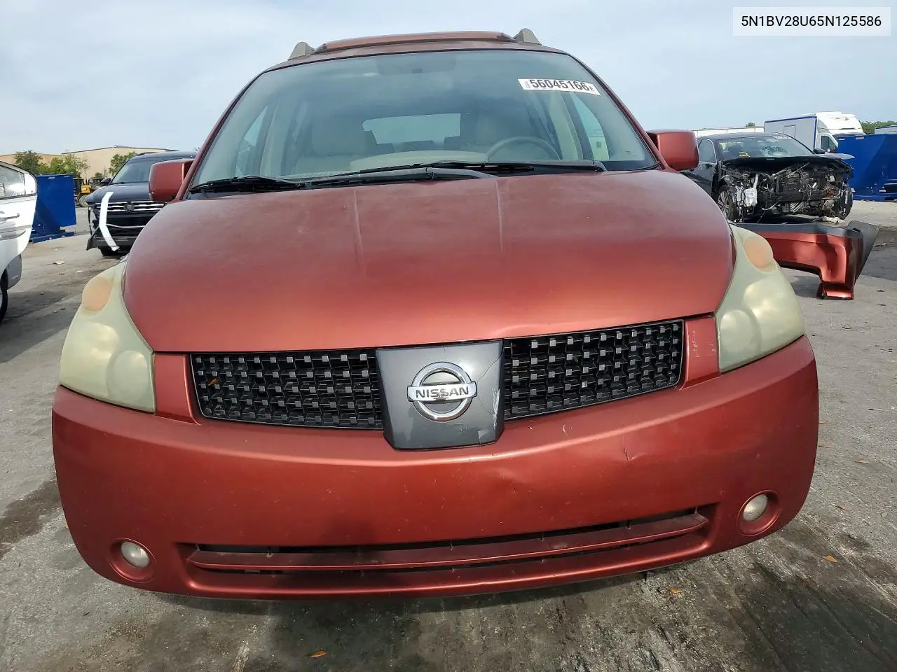 2005 Nissan Quest 3.5 VIN: 5N1BV28U65N125586 Lot: 56045166