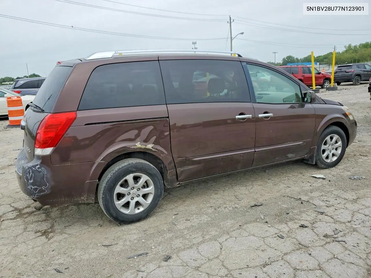 2007 Nissan Quest 3.5 VIN: 5N1BV28U77N123901 Lot: 54366886