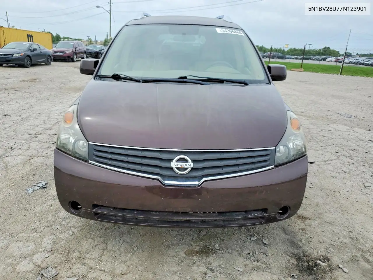 2007 Nissan Quest 3.5 VIN: 5N1BV28U77N123901 Lot: 54366886