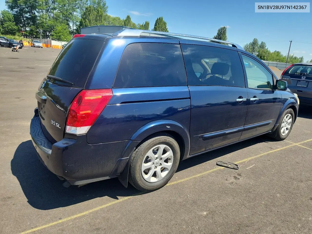 2007 Nissan Quest 3.5 VIN: 5N1BV28U97N142367 Lot: 54944716