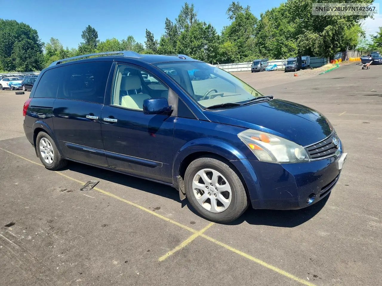 2007 Nissan Quest 3.5 VIN: 5N1BV28U97N142367 Lot: 54944716