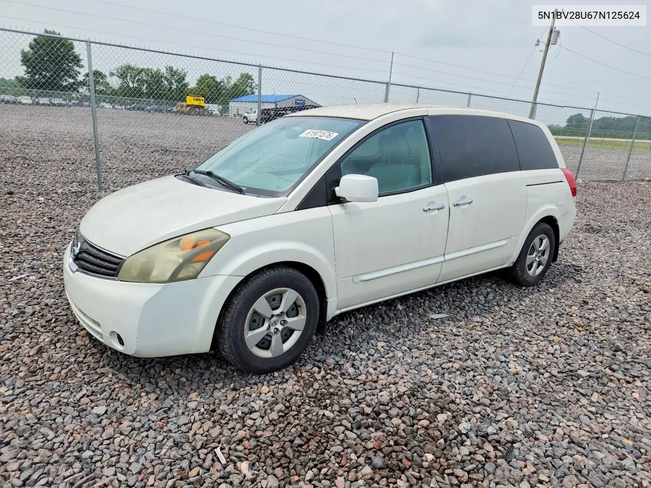 2007 Nissan Quest 3.5 VIN: 5N1BV28U67N125624 Lot: 61901576