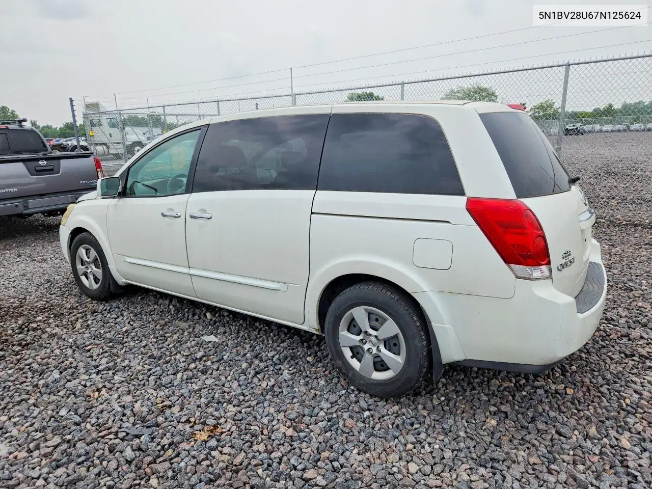 2007 Nissan Quest 3.5 VIN: 5N1BV28U67N125624 Lot: 61901576