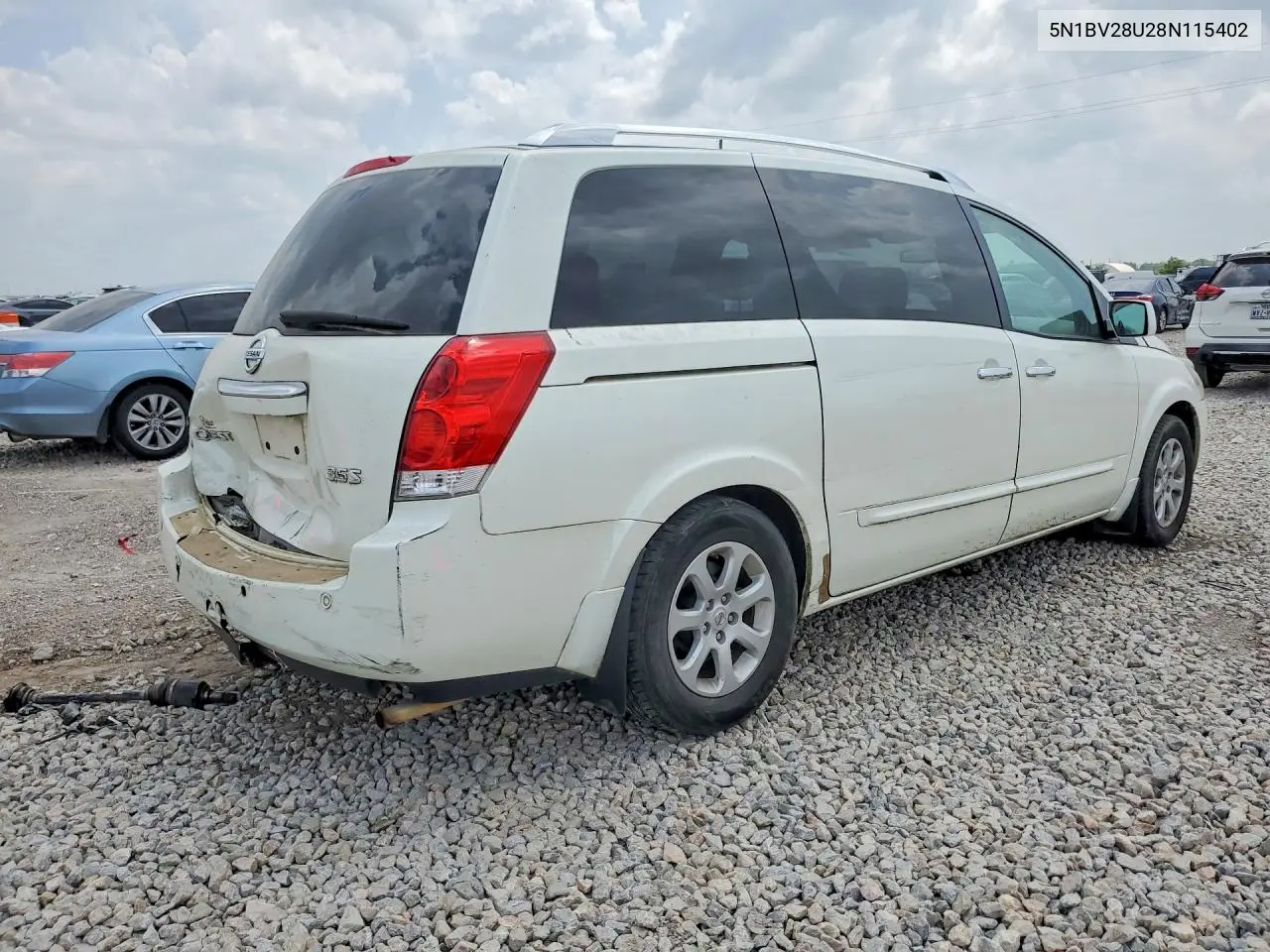 5N1BV28U28N115402 2008 Nissan Quest 3.5