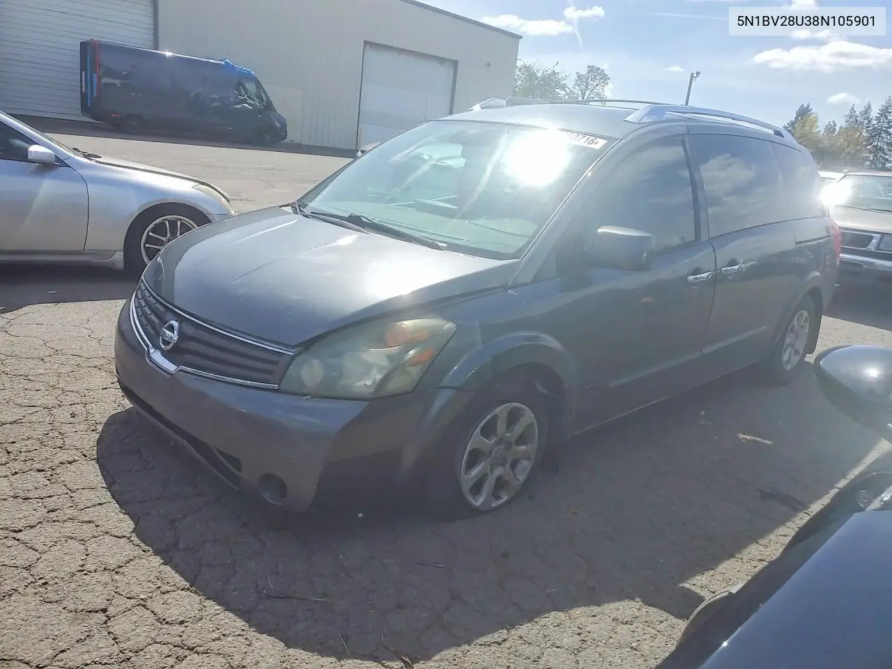 2008 Nissan Quest 3.5 VIN: 5N1BV28U38N105901 Lot: 58823466