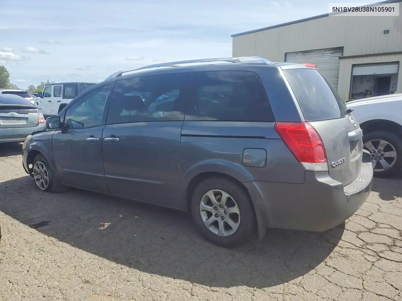 2008 Nissan Quest 3.5 VIN: 5N1BV28U38N105901 Lot: 58823466