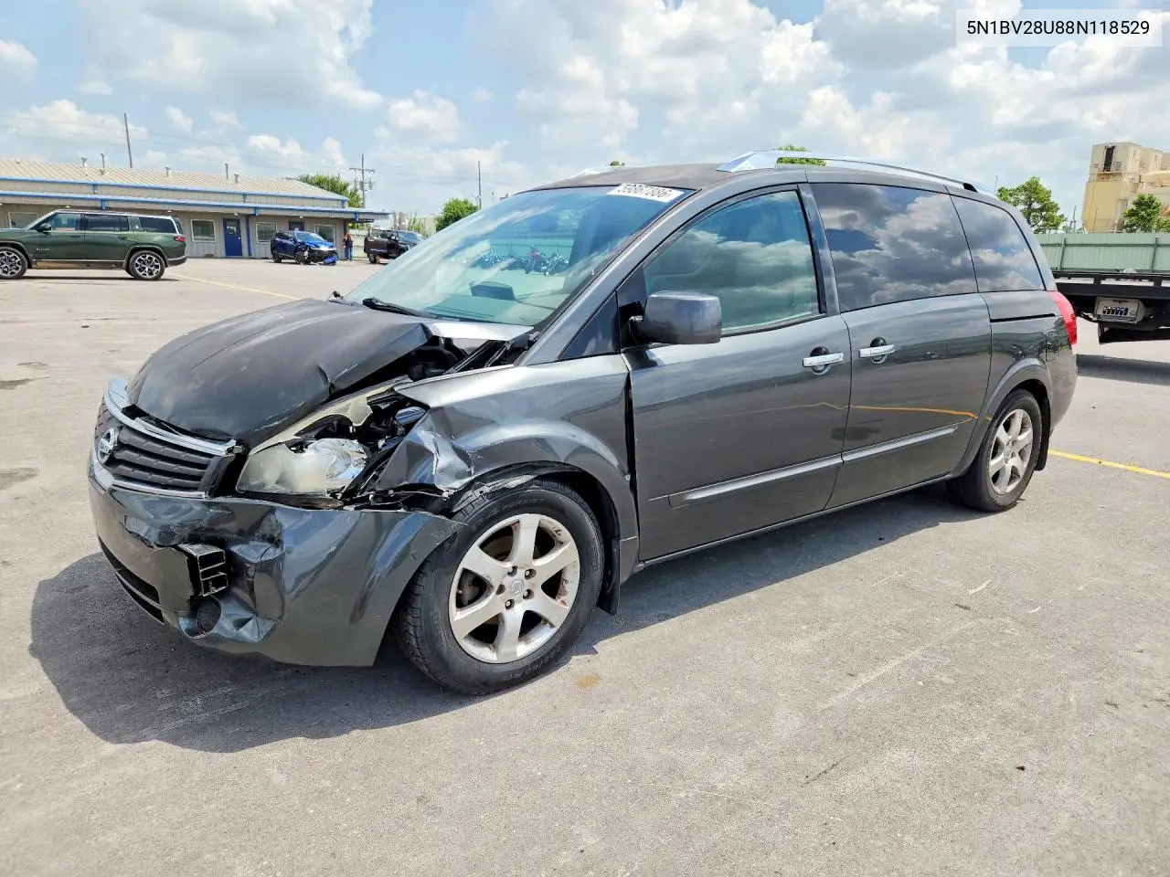 2008 Nissan Quest 3.5 VIN: 5N1BV28U88N118529 Lot: 59867886