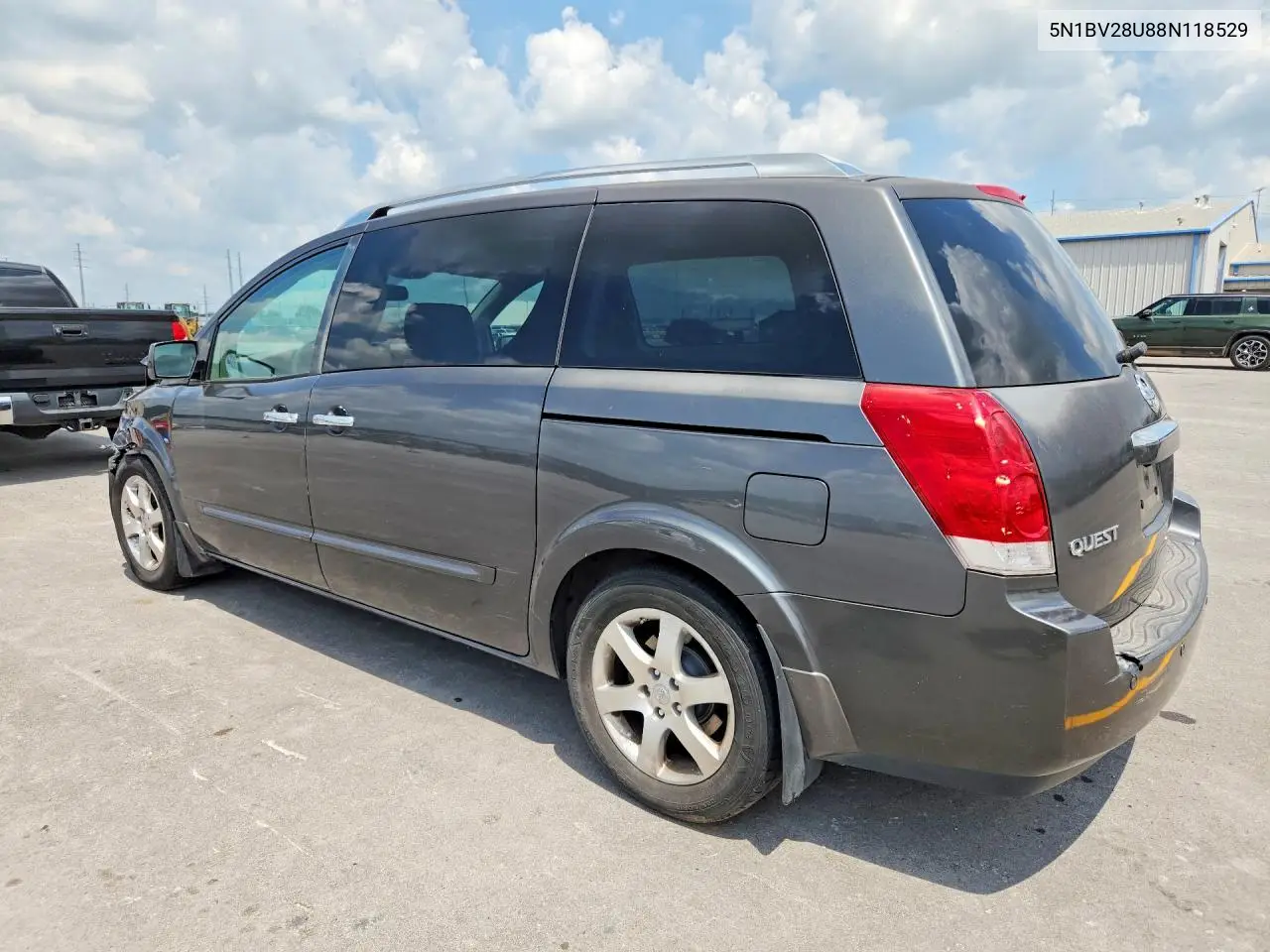 2008 Nissan Quest 3.5 VIN: 5N1BV28U88N118529 Lot: 59867886