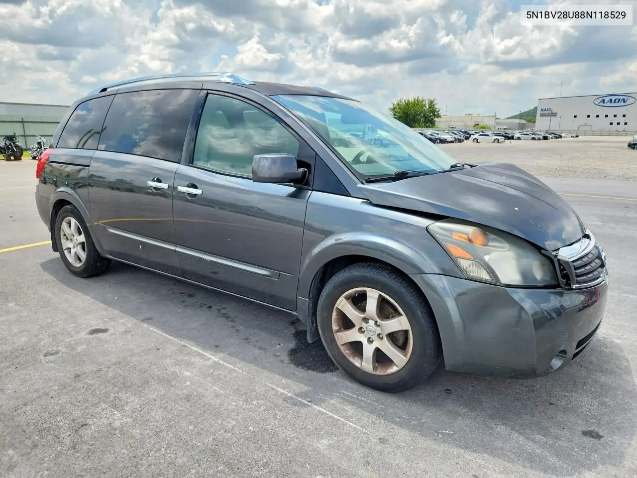 2008 Nissan Quest 3.5 VIN: 5N1BV28U88N118529 Lot: 59867886