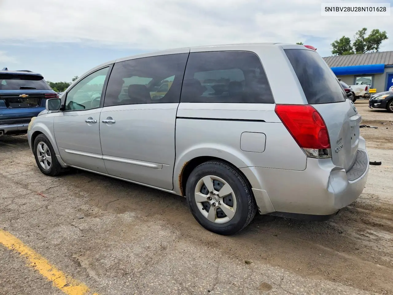 2008 Nissan Quest 3.5 VIN: 5N1BV28U28N101628 Lot: 85635415