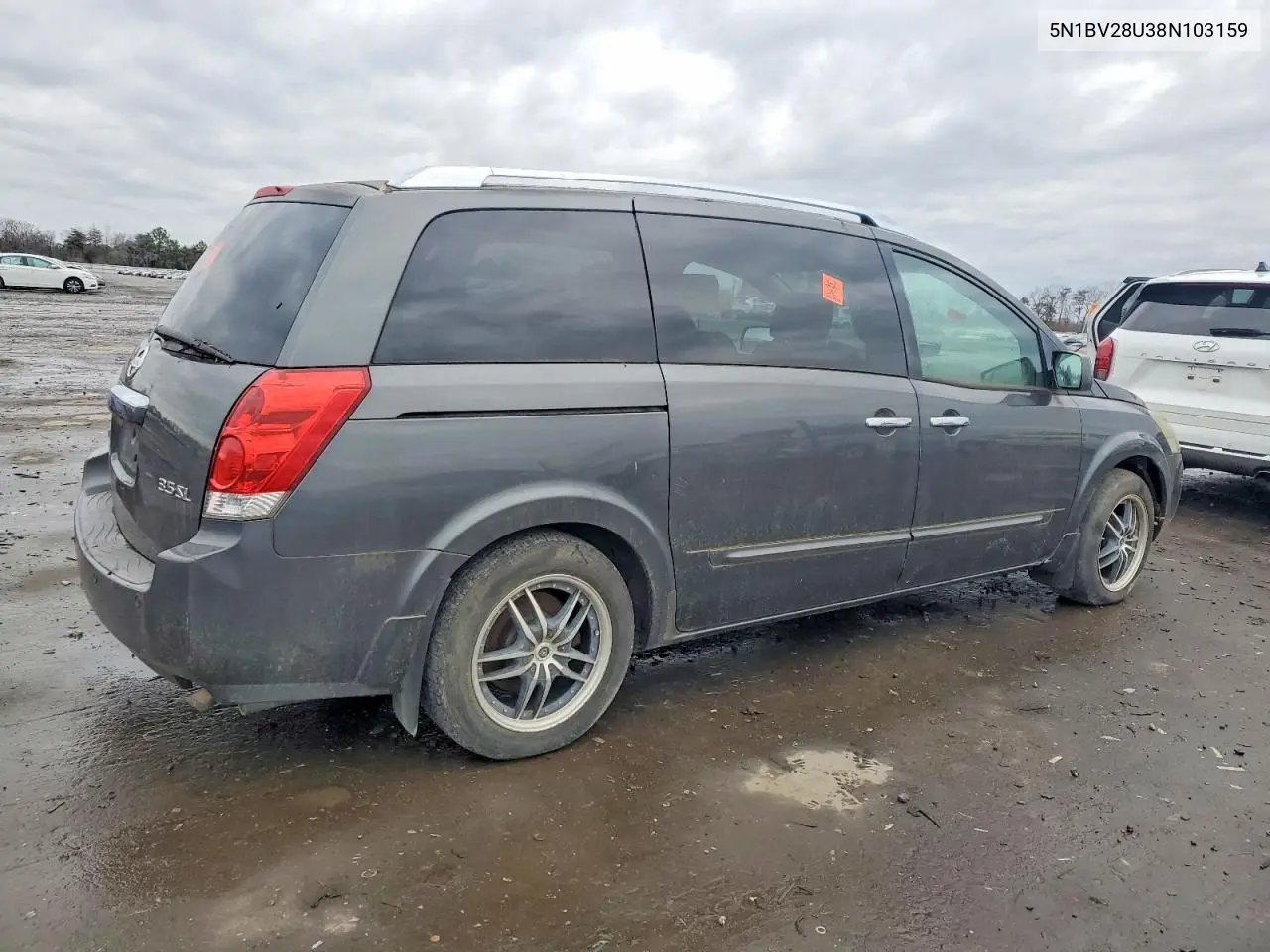 2008 Nissan Quest S VIN: 5N1BV28U38N103159 Lot: 94515305
