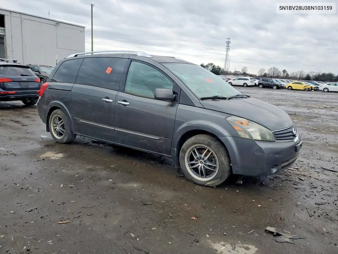2008 Nissan Quest S VIN: 5N1BV28U38N103159 Lot: 94515305