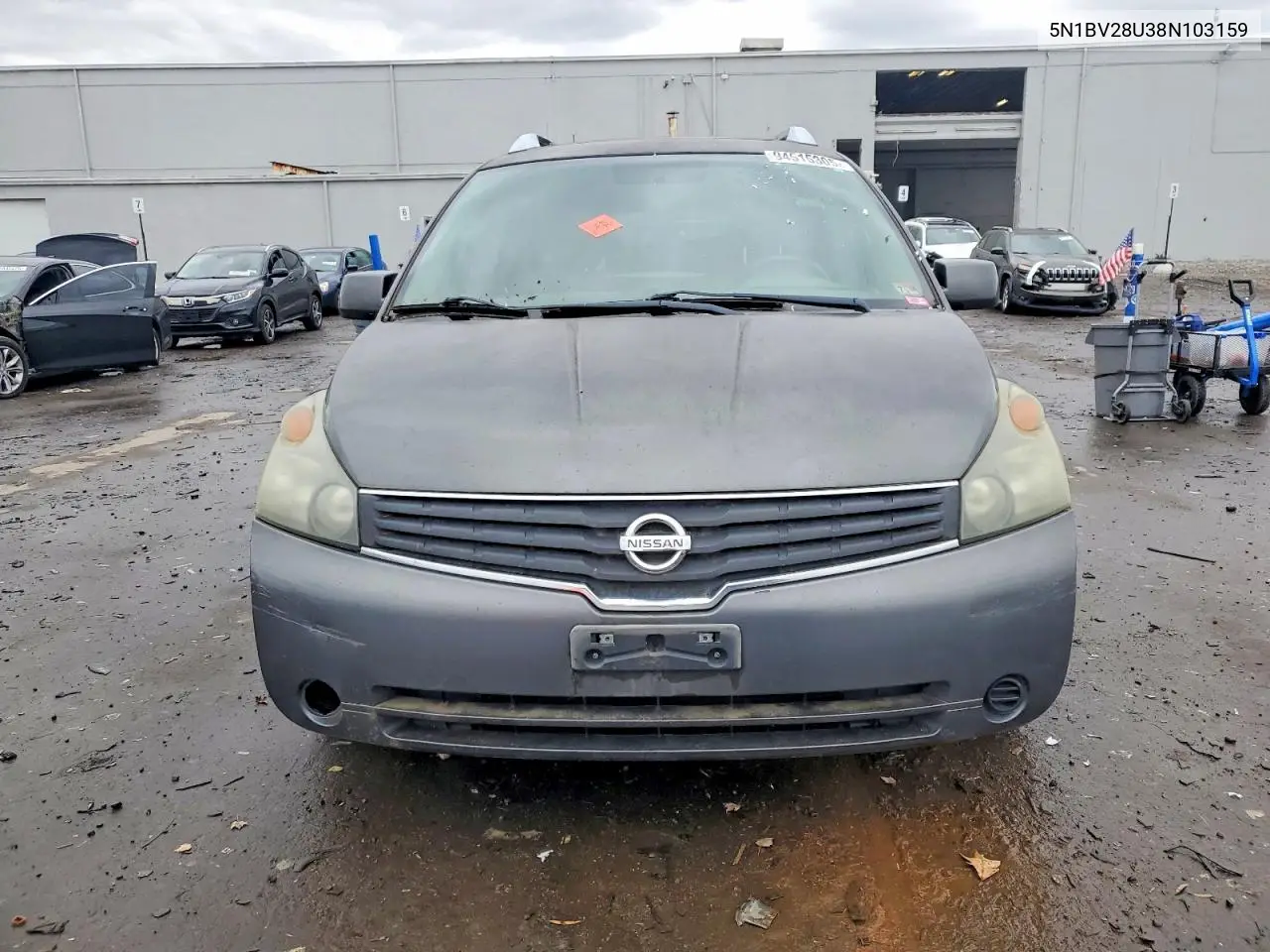 2008 Nissan Quest S VIN: 5N1BV28U38N103159 Lot: 94515305