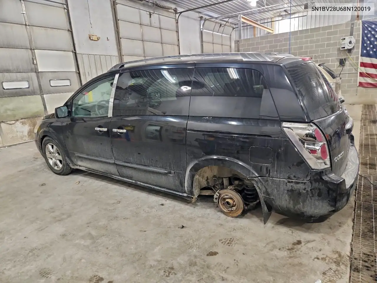 5N1BV28U68N120019 2008 Nissan Quest S