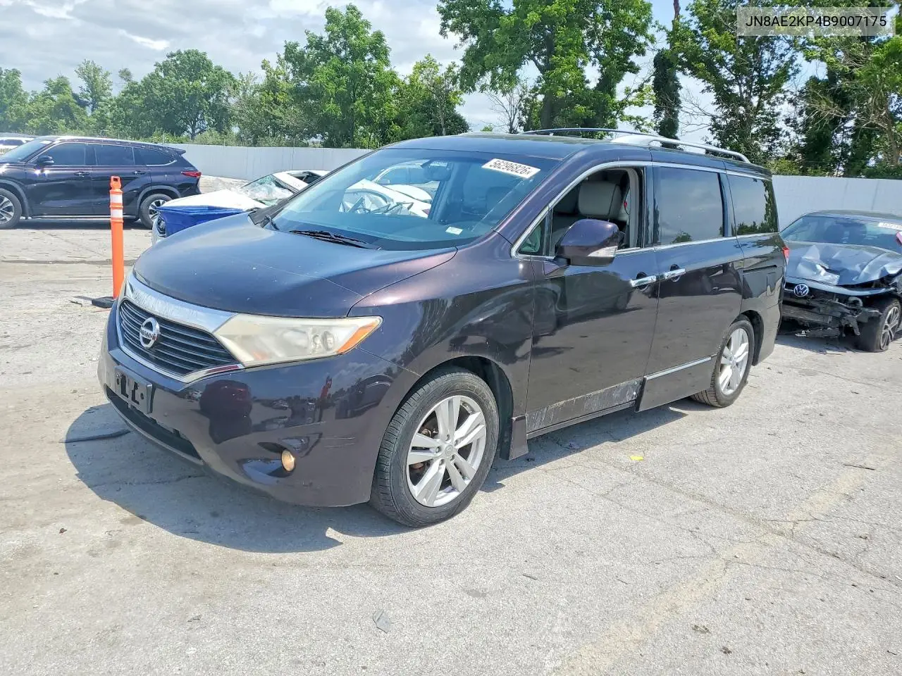 2011 Nissan Quest 3.5 S VIN: JN8AE2KP4B9007175 Lot: 56296826