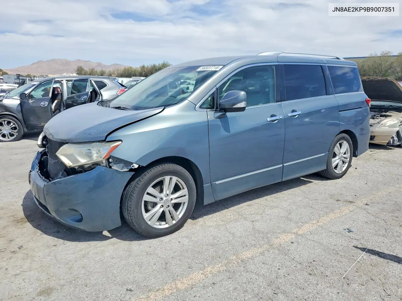 2011 Nissan Quest 3.5 S VIN: JN8AE2KP9B9007351 Lot: 56537716