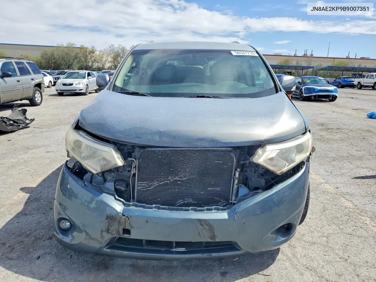 2011 Nissan Quest 3.5 S VIN: JN8AE2KP9B9007351 Lot: 56537716