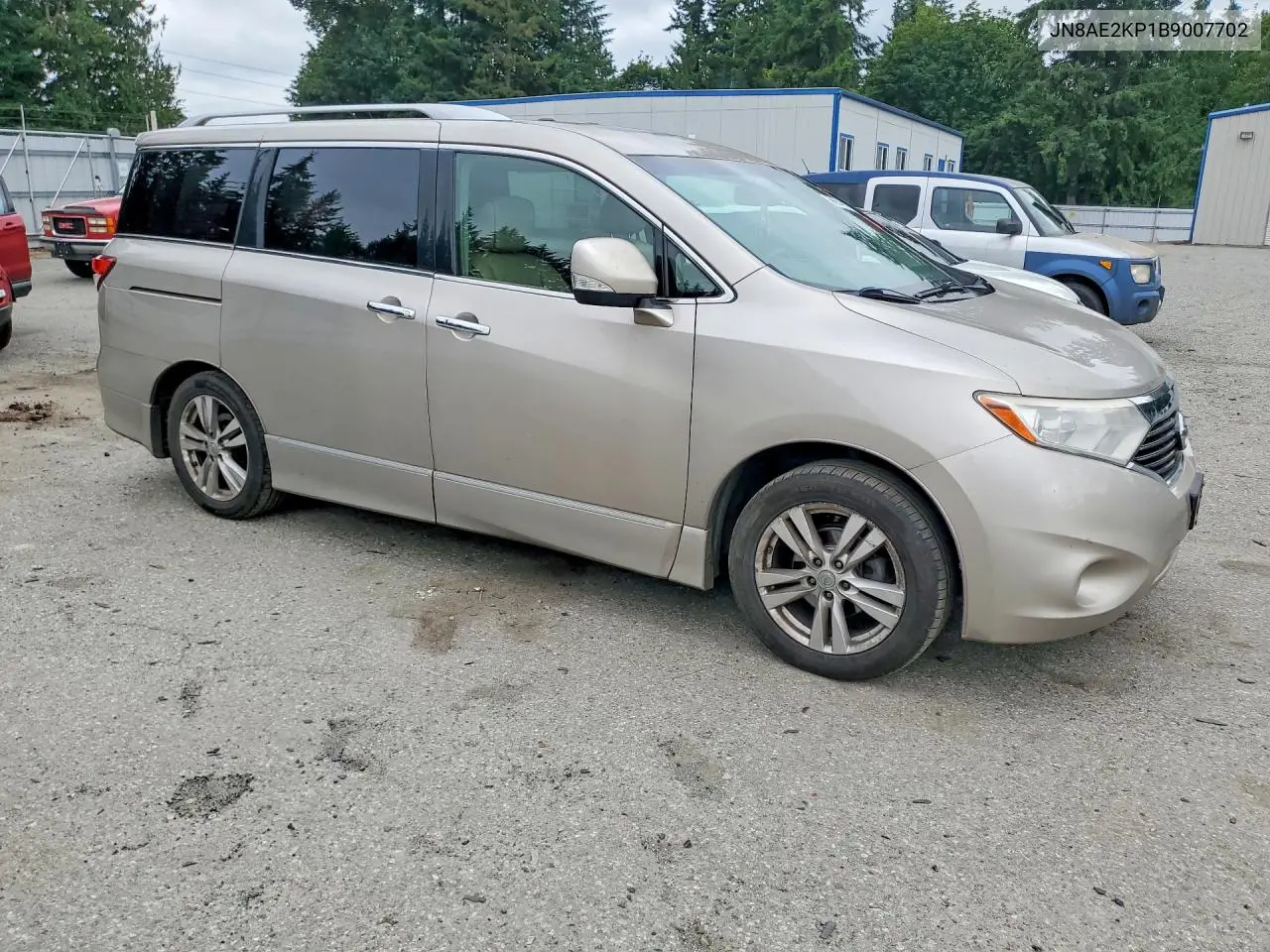 2011 Nissan Quest 3.5 S VIN: JN8AE2KP1B9007702 Lot: 59914816