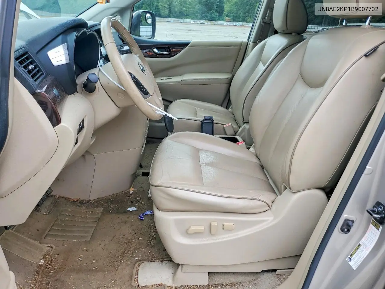 2011 Nissan Quest 3.5 S VIN: JN8AE2KP1B9007702 Lot: 59914816