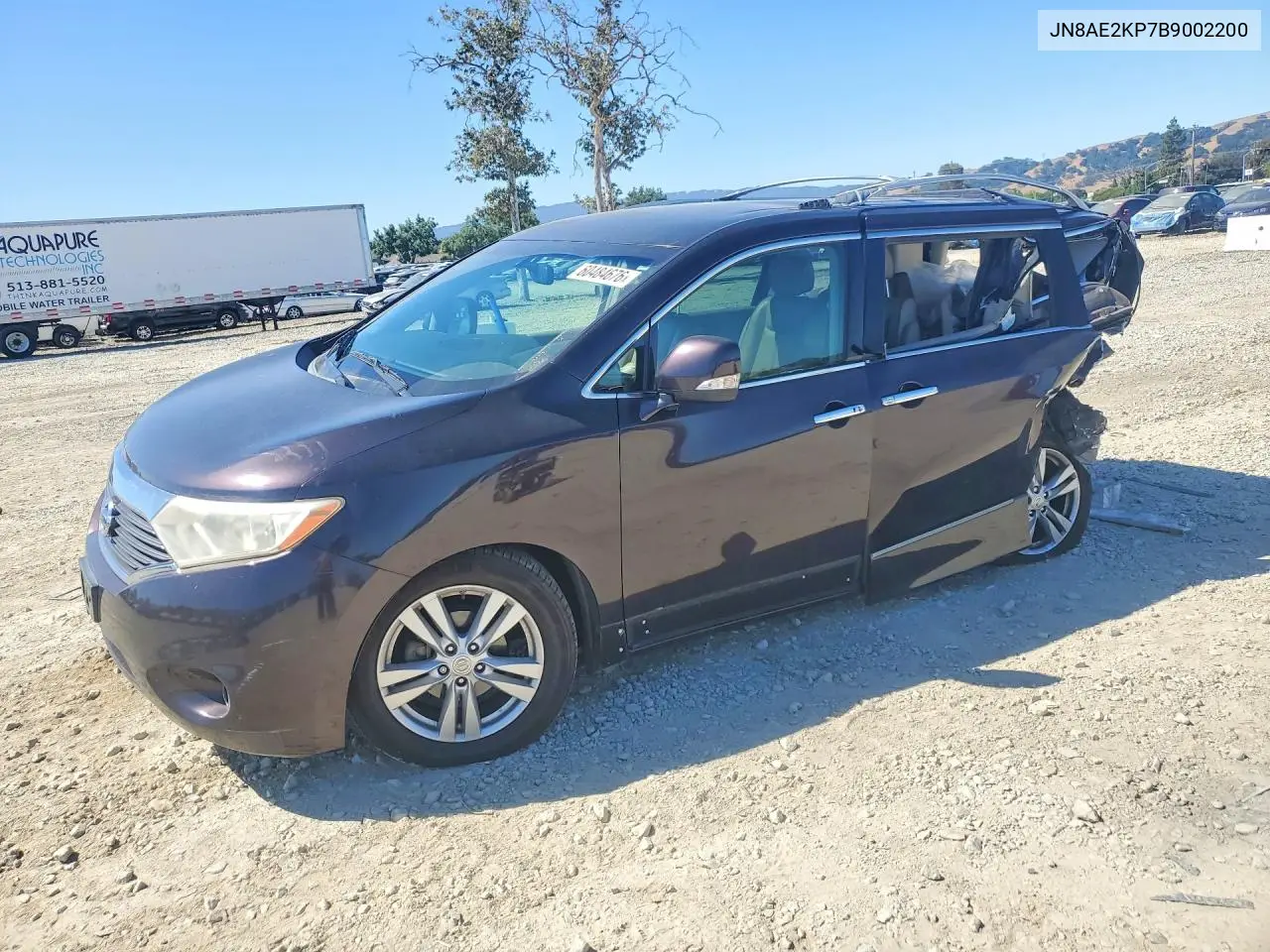 2011 Nissan Quest 3.5 S VIN: JN8AE2KP7B9002200 Lot: 60484676