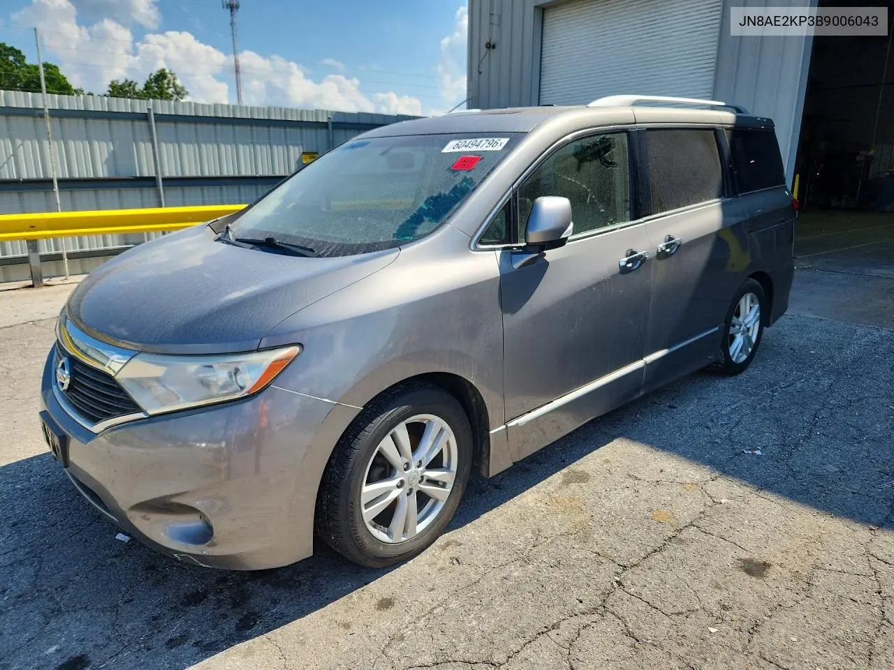 2011 Nissan Quest S VIN: JN8AE2KP3B9006034 Lot: 60494796