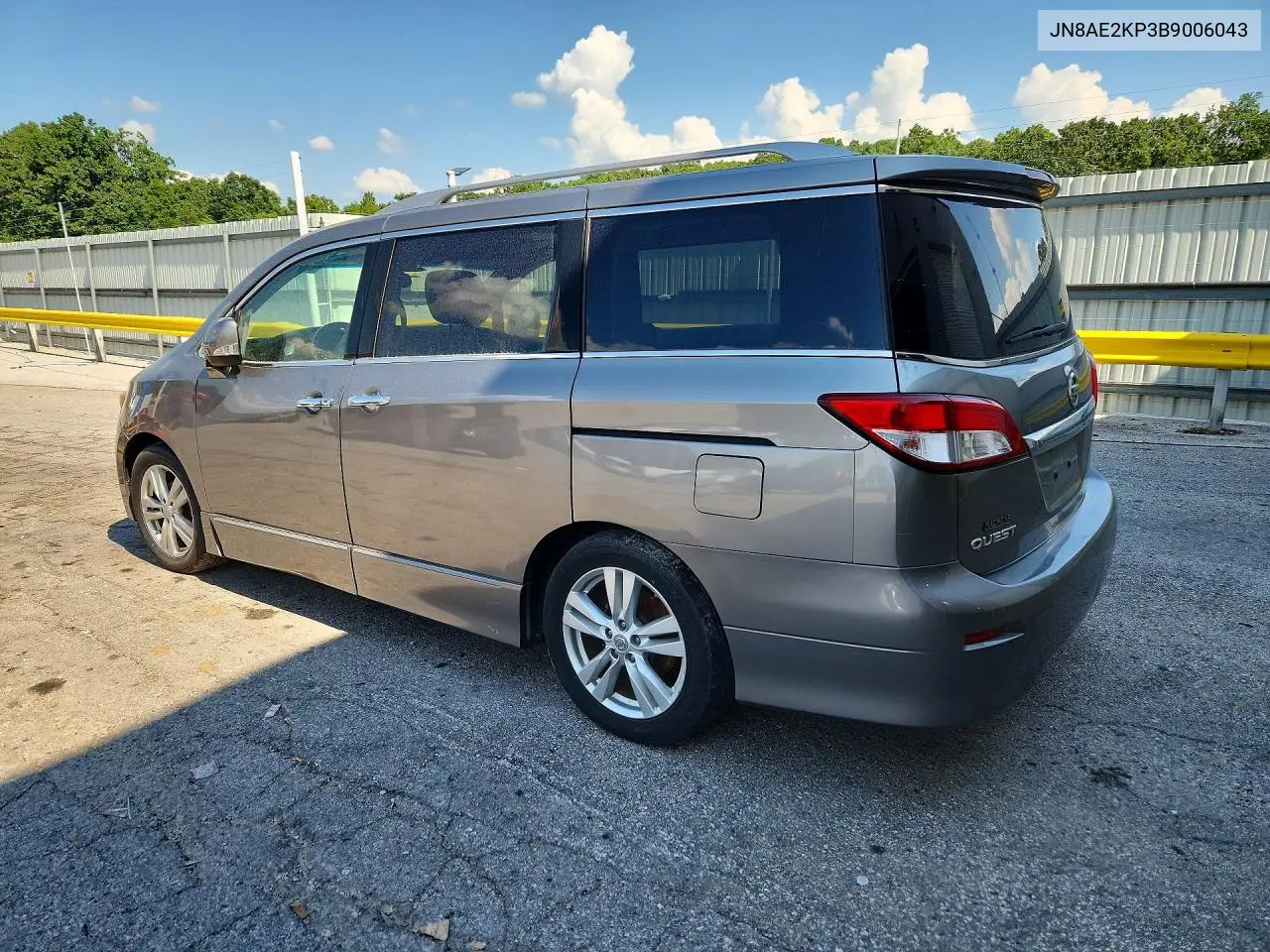 2011 Nissan Quest S VIN: JN8AE2KP3B9006034 Lot: 60494796