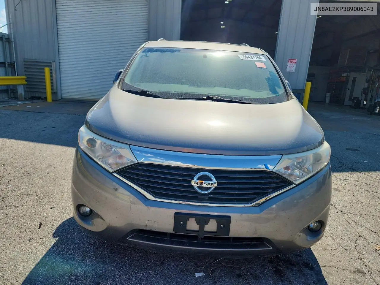 2011 Nissan Quest S VIN: JN8AE2KP3B9006034 Lot: 60494796