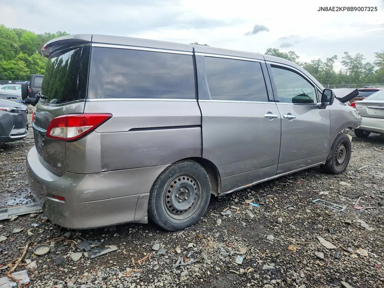 2011 Nissan Quest S/Sv/Sl/Le VIN: JN8AE2KP8B9007325 Lot: 60587356