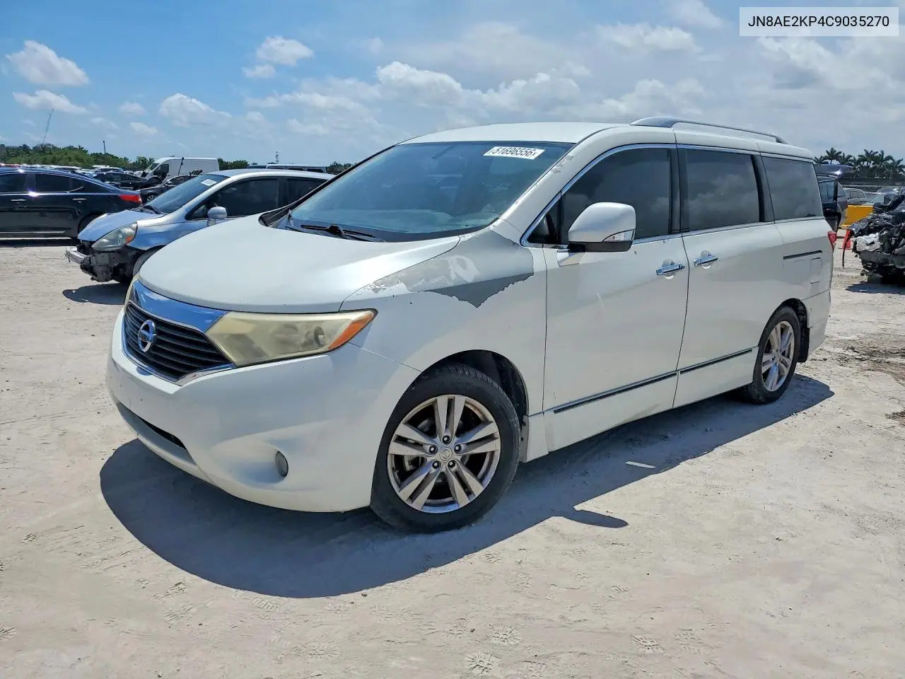 2012 Nissan Quest 3.5 S VIN: JN8AE2KP4C9035270 Lot: 51696556