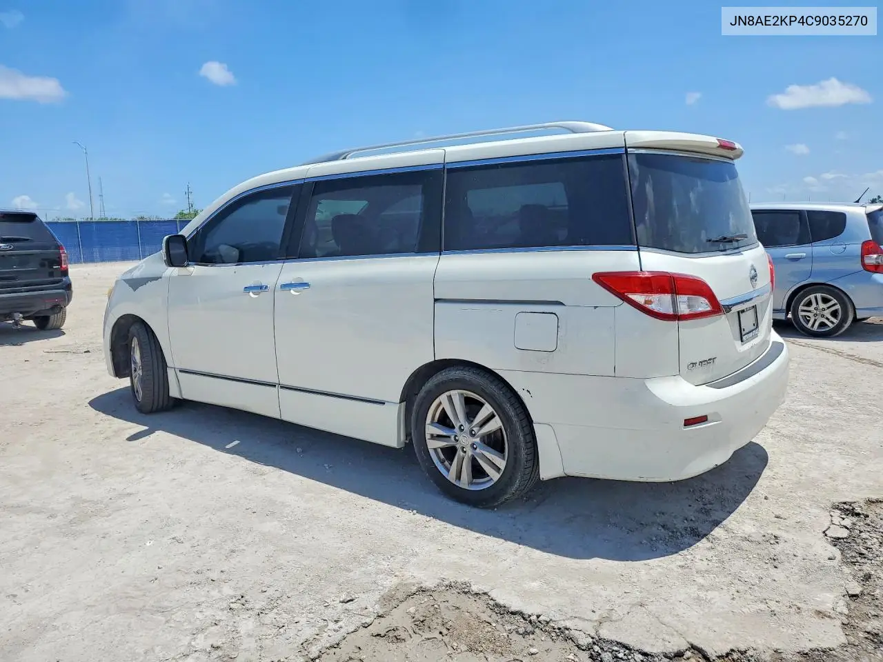 2012 Nissan Quest 3.5 S VIN: JN8AE2KP4C9035270 Lot: 51696556