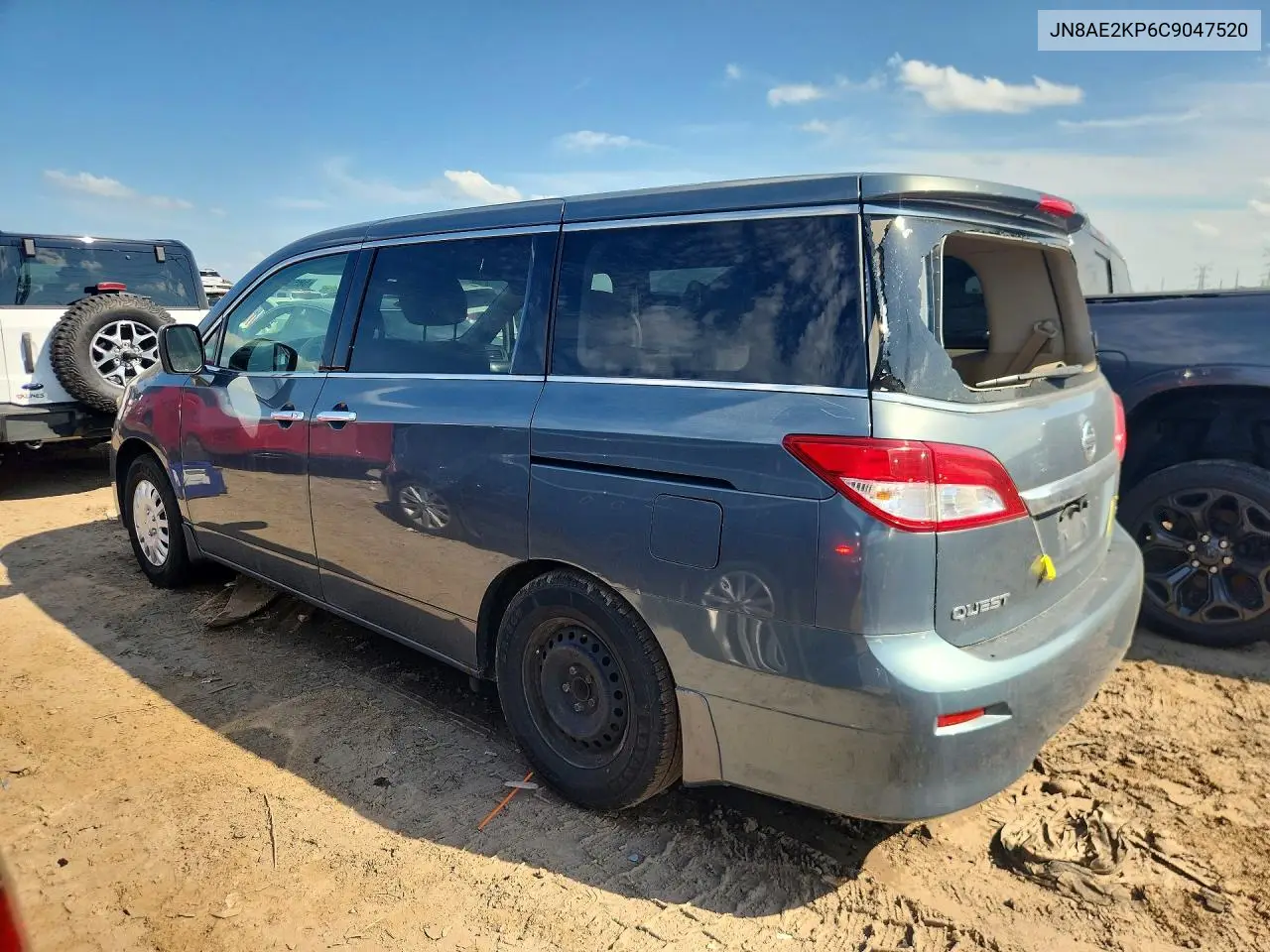 2012 Nissan Quest 3.5 S VIN: JN8AE2KP6C9047520 Lot: 58536786
