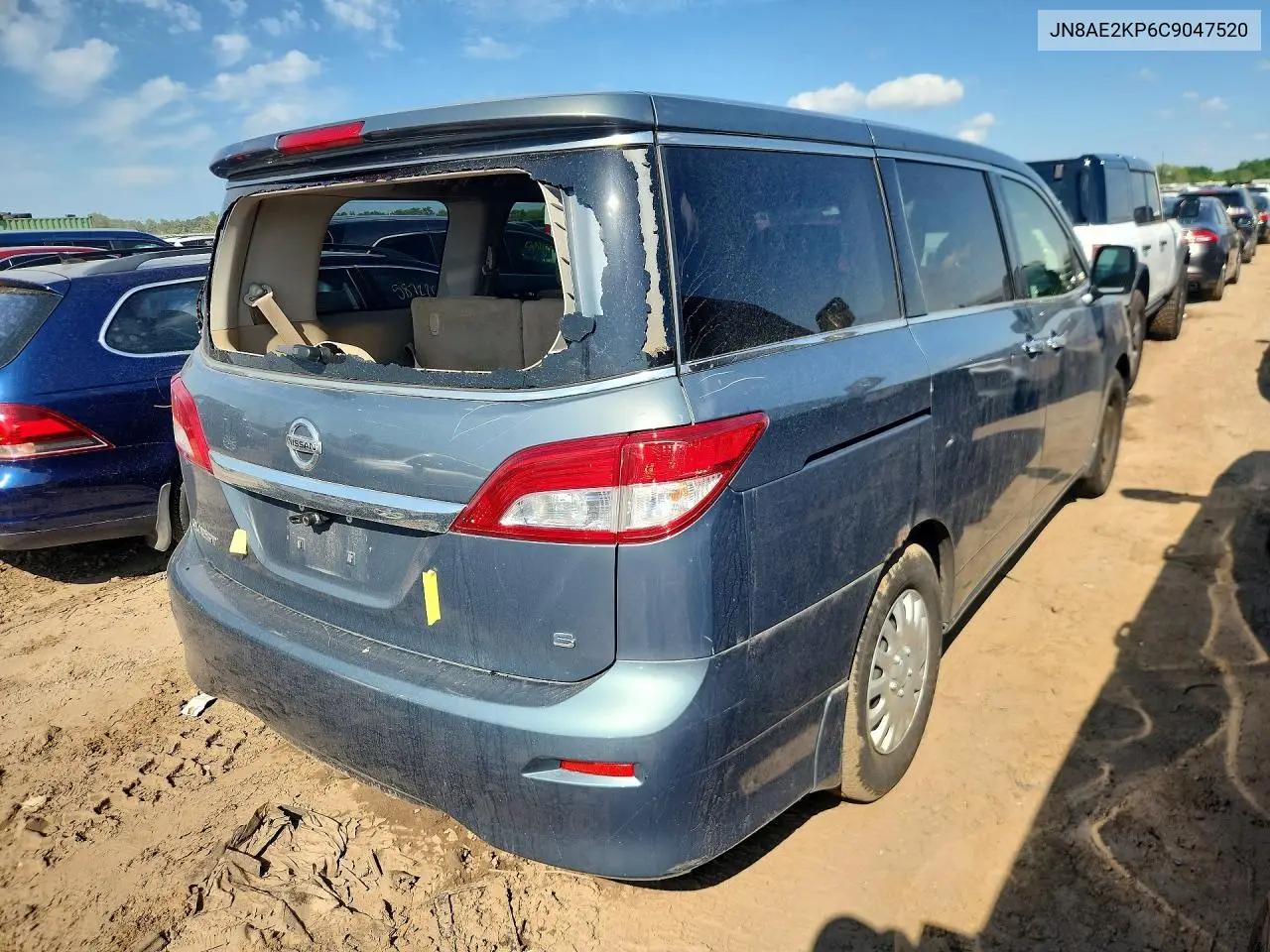 2012 Nissan Quest 3.5 S VIN: JN8AE2KP6C9047520 Lot: 58536786