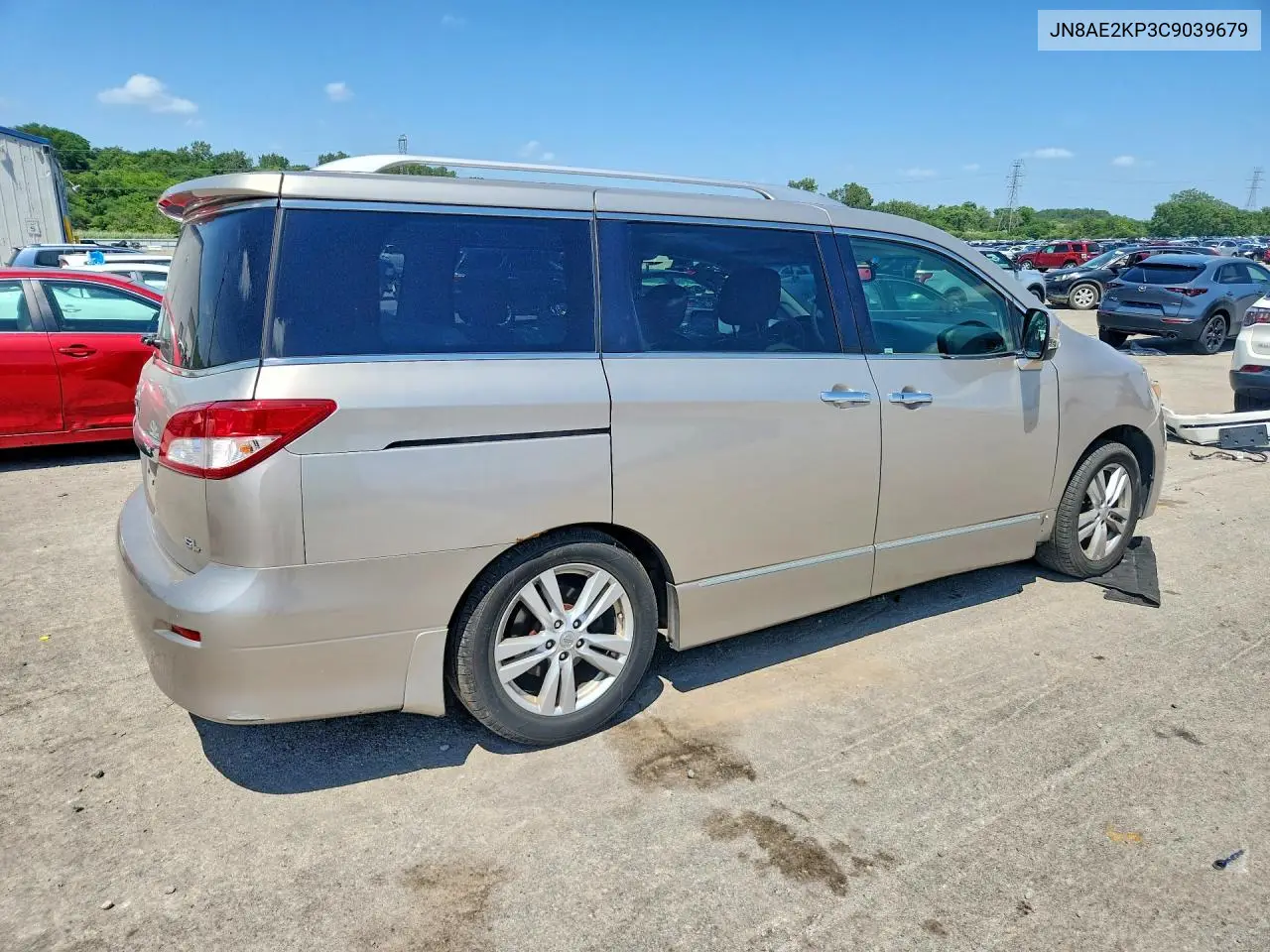 2012 Nissan Quest S/Sv/Sl/Le VIN: JN8AE2KP3C9039679 Lot: 59321136