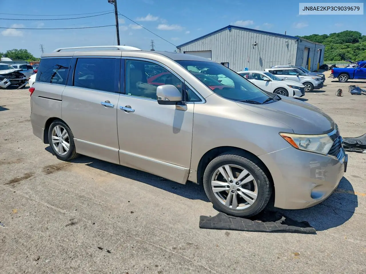 2012 Nissan Quest S/Sv/Sl/Le VIN: JN8AE2KP3C9039679 Lot: 59321136
