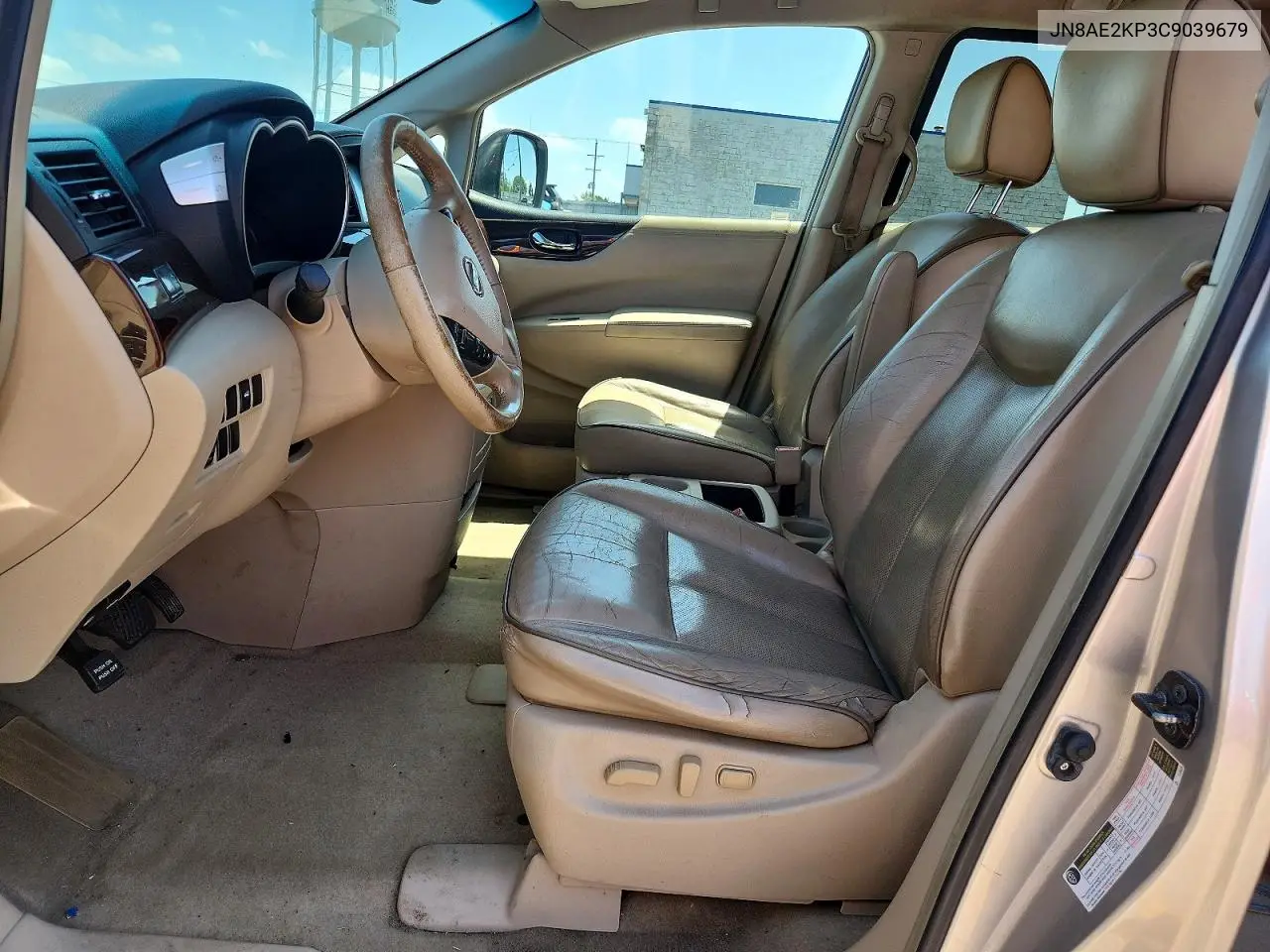 2012 Nissan Quest S/Sv/Sl/Le VIN: JN8AE2KP3C9039679 Lot: 59321136