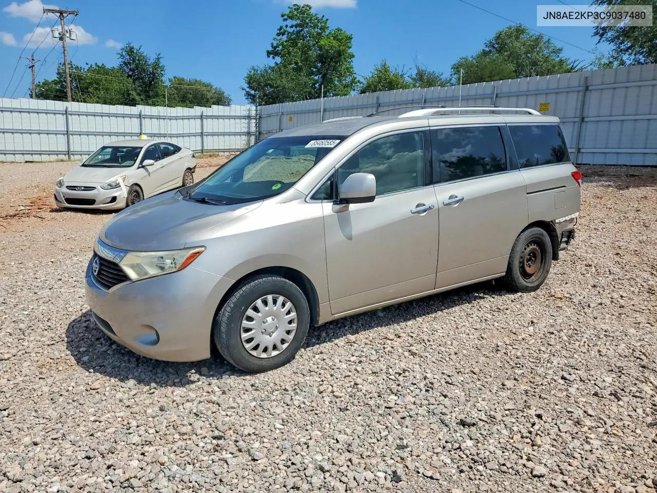 2012 Nissan Quest 3.5 S VIN: JN8AE2KP3C9037480 Lot: 85460585