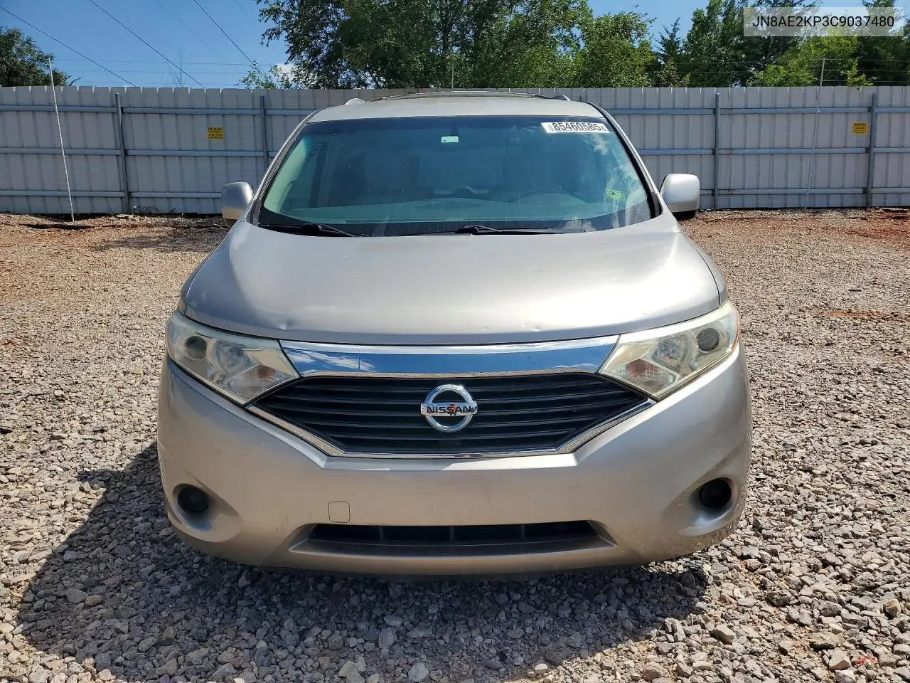 2012 Nissan Quest 3.5 S VIN: JN8AE2KP3C9037480 Lot: 85460585